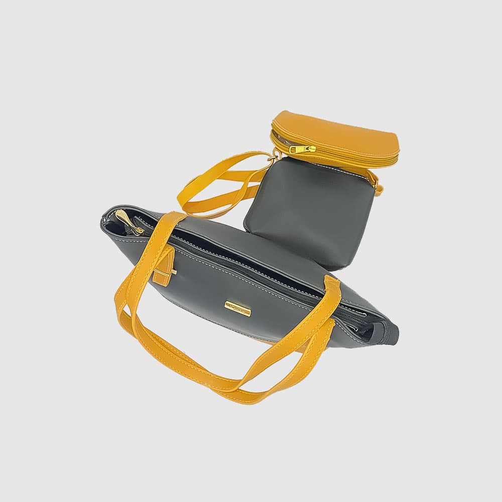 Doir Black & Yellow Tote Bag