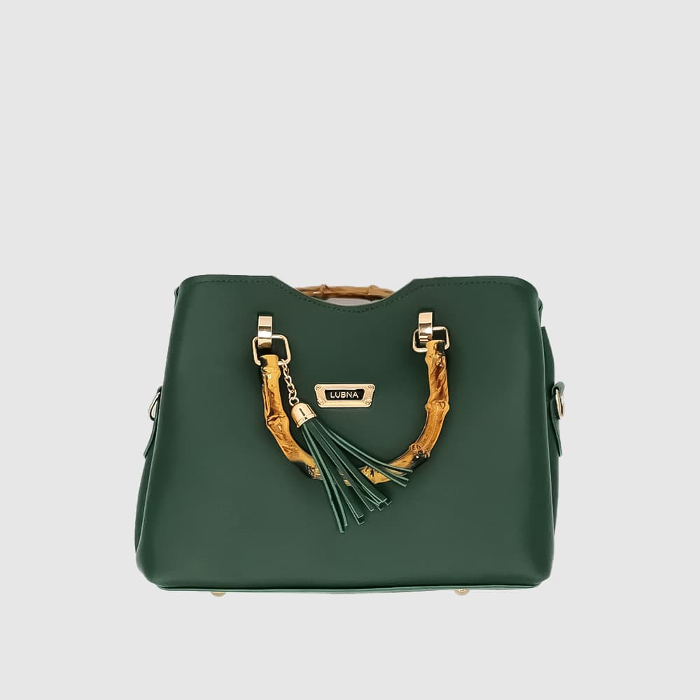 Lubna Dark Green Hand Bag