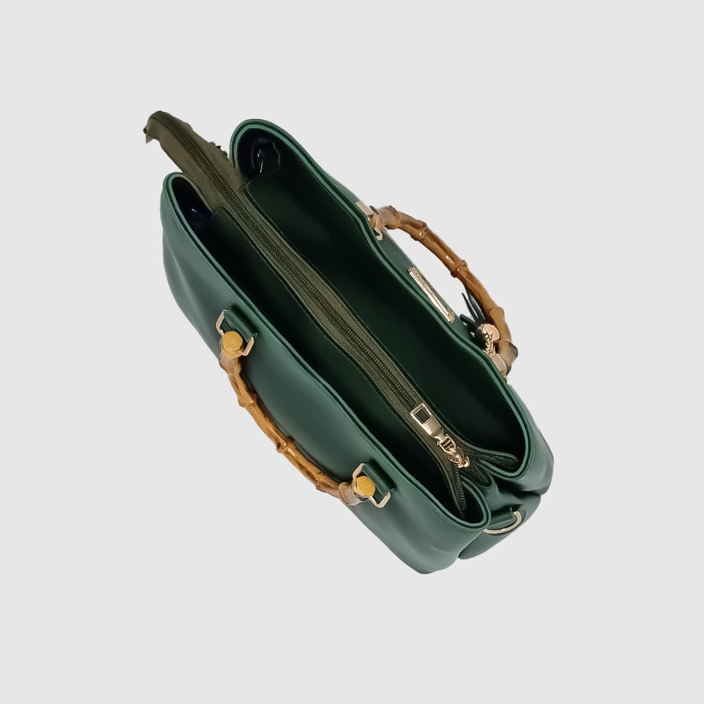 Lubna Dark Green Hand Bag