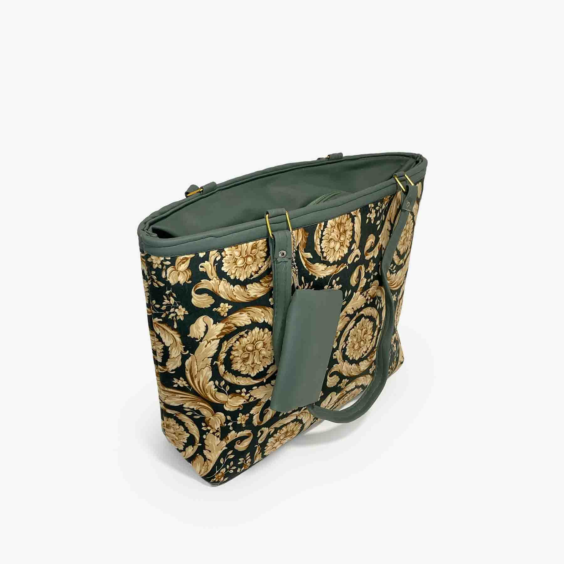 Zenve Digital Print Yellow Tote Bag