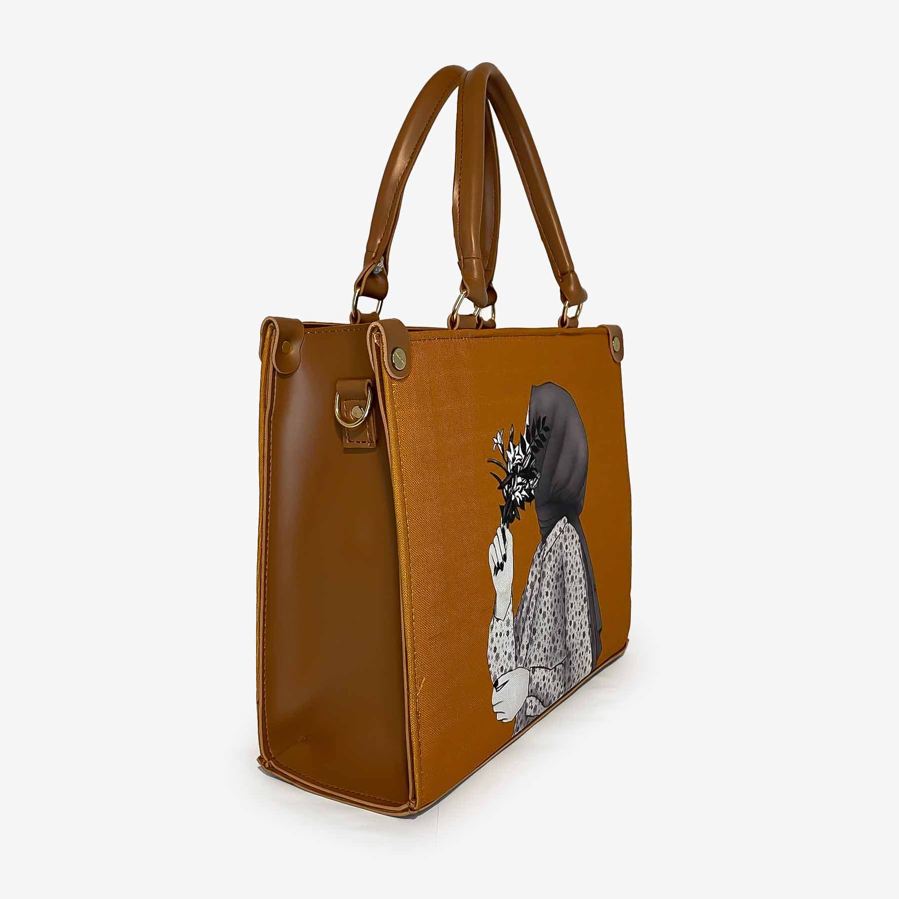 Zenve Brown Tote Bag