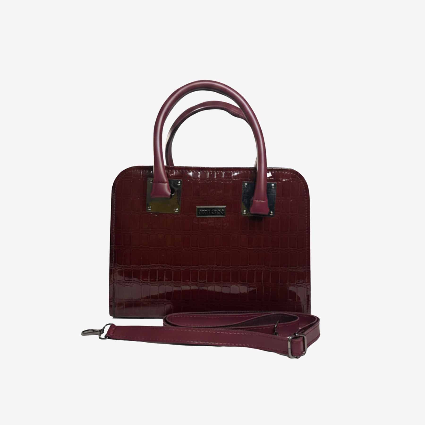 Zenve Crocodile Pattern maroon